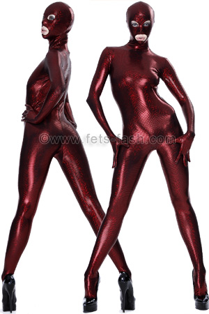 Zentai Catsuit Effect Hologram Red --> Catsuit, Zentai, Bodies, Leggings -  Made in Germany