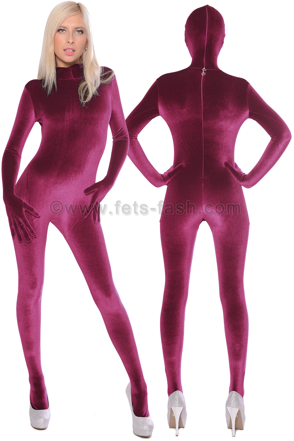 Fets Fash Zentai Catsuit Velvet Dama 5064