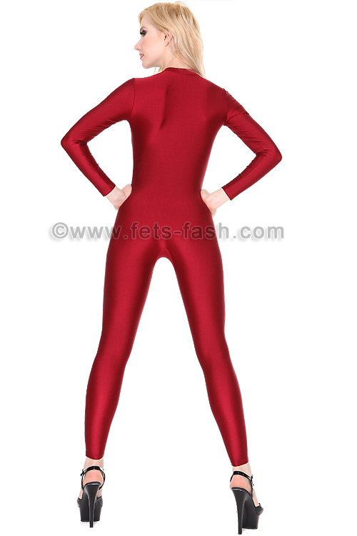 Catsuit With Front Zipper From Fets Fash In All Lycra Colors Flexible And Du 5247