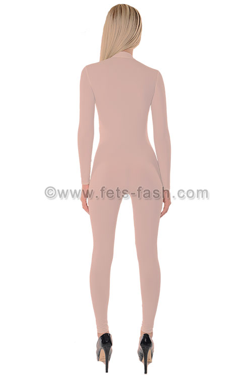 Catsuit With Front Zipper From Fets Fash In Elastane Skin Microfiber Flexible And 4060